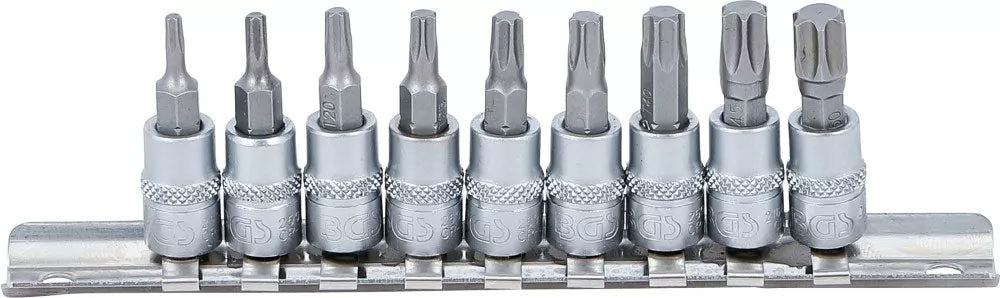 Set inserti Bgs technic 1 4 torx t10 - t50 9 pz.