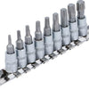 Set inserti Bgs technic 1 4 torx t10 - t50 9 pz.