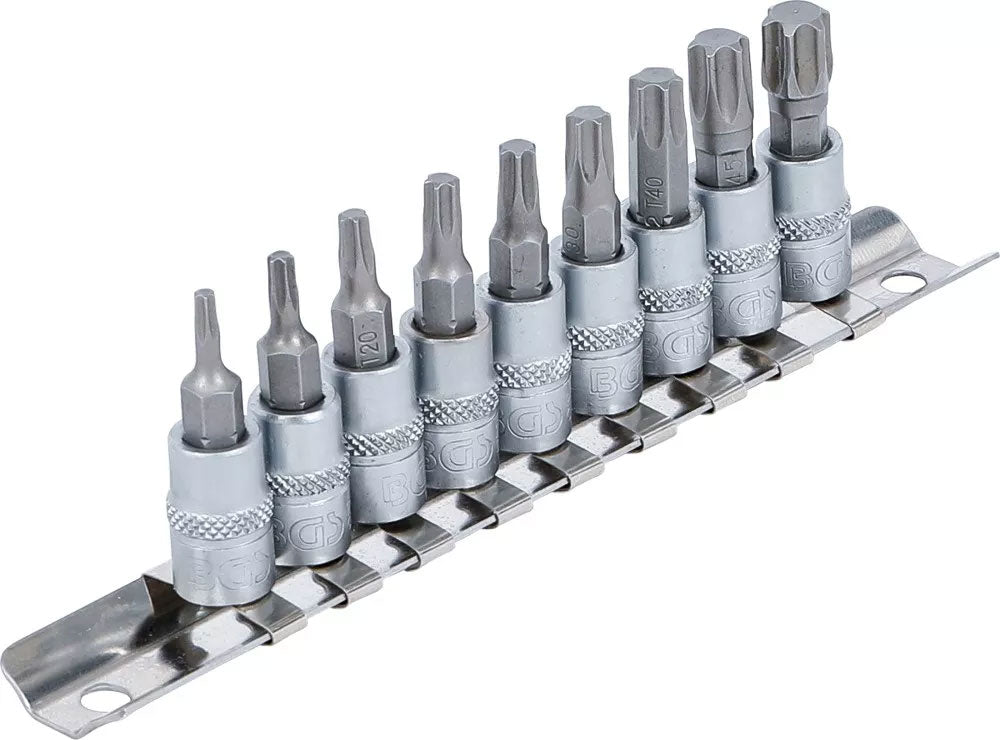 Set inserti Bgs technic 1 4 torx t10 - t50 9 pz.
