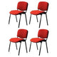 Silla de visita estilo Nowy apilable roja