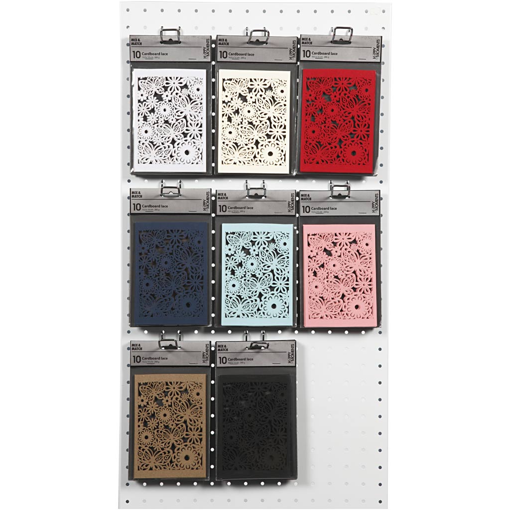 Creativ company patterned cardboard, sheet 10.5x15 cm, 200 gr, various colors, 8x10 box 1 box