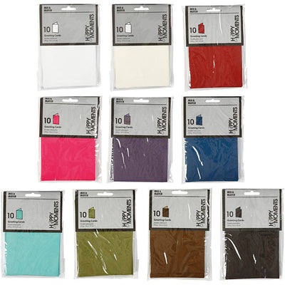 Biglietto aziendale Creativ, formato biglietto 10,5x15 cm, il contenuto può variare, 250 gr, vari colori, 30 scatole 1 scatola