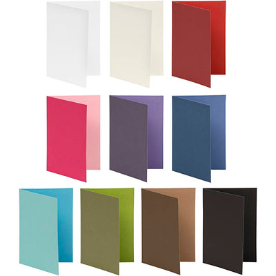 Biglietto aziendale Creativ, formato biglietto 10,5x15 cm, il contenuto può variare, 250 gr, vari colori, 30 scatole 1 scatola