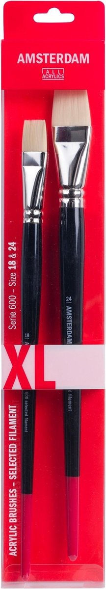Set pennelli Amsterdam serie 600, xl (18-24) - piatti sintetici