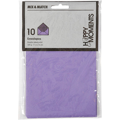 Busta aziendale Creativ, misura busta 11,5x16 cm, 100 gr, viola scuro viola, 10 pezzi 1 scatola
