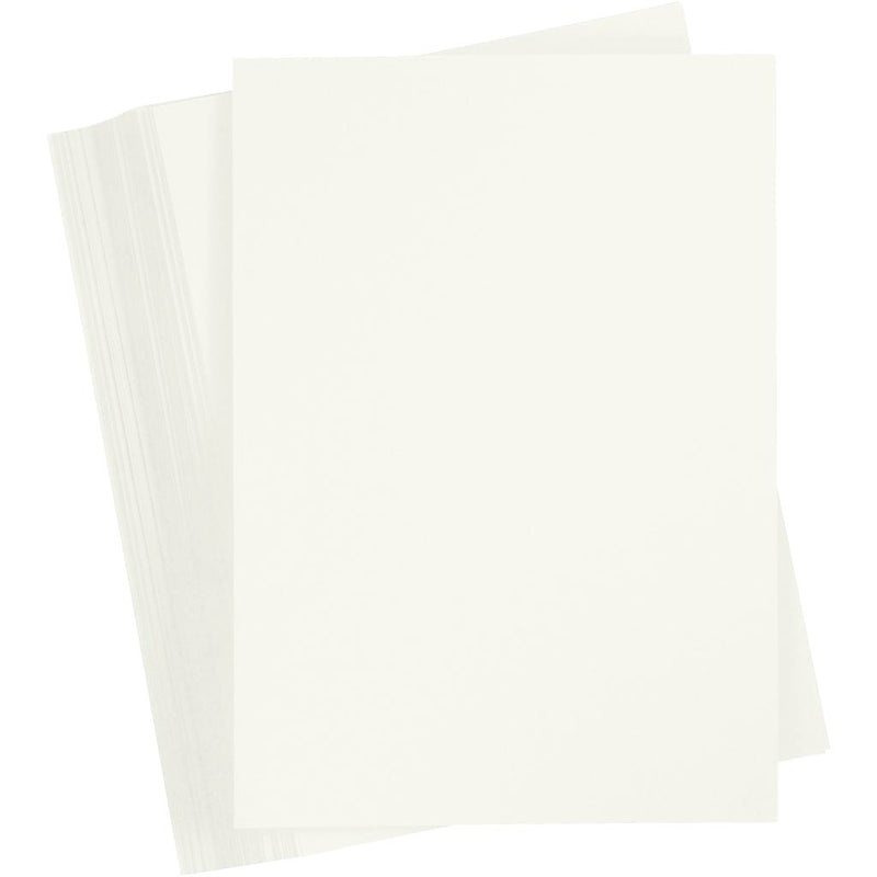 Cartoncino colorato Creativ company, a4, foglio 210x297 mm, 180 gr, bianco sporco, 100 fogli 1 scatola