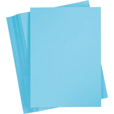 Creativ company cartoncino colorato, a4, foglio 210x297 mm, 180 gr, azzurro, 100 fogli 1 scatola
