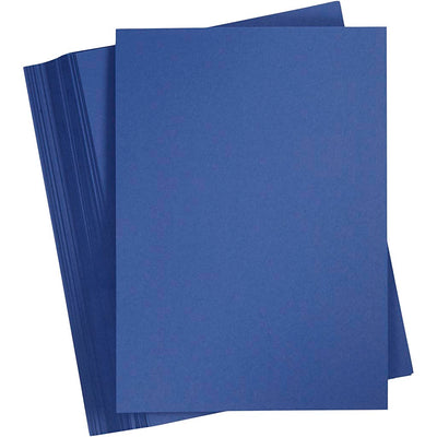 Creativ company cartulina de color, a4, hoja 210x297 mm, 180 gr, azul oscuro, 100 hojas 1 caja