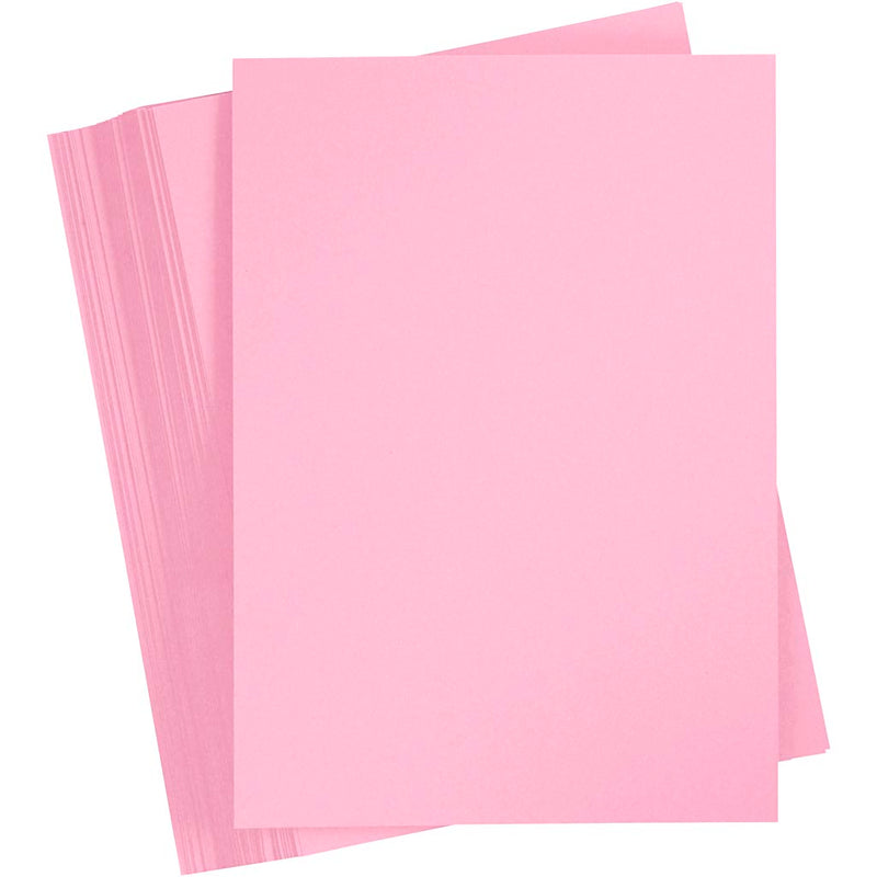 Cartoncino colorato Creativ company, a4, foglio 210x297 mm, 180 gr, rosa chiaro, 100 fogli 1 scatola