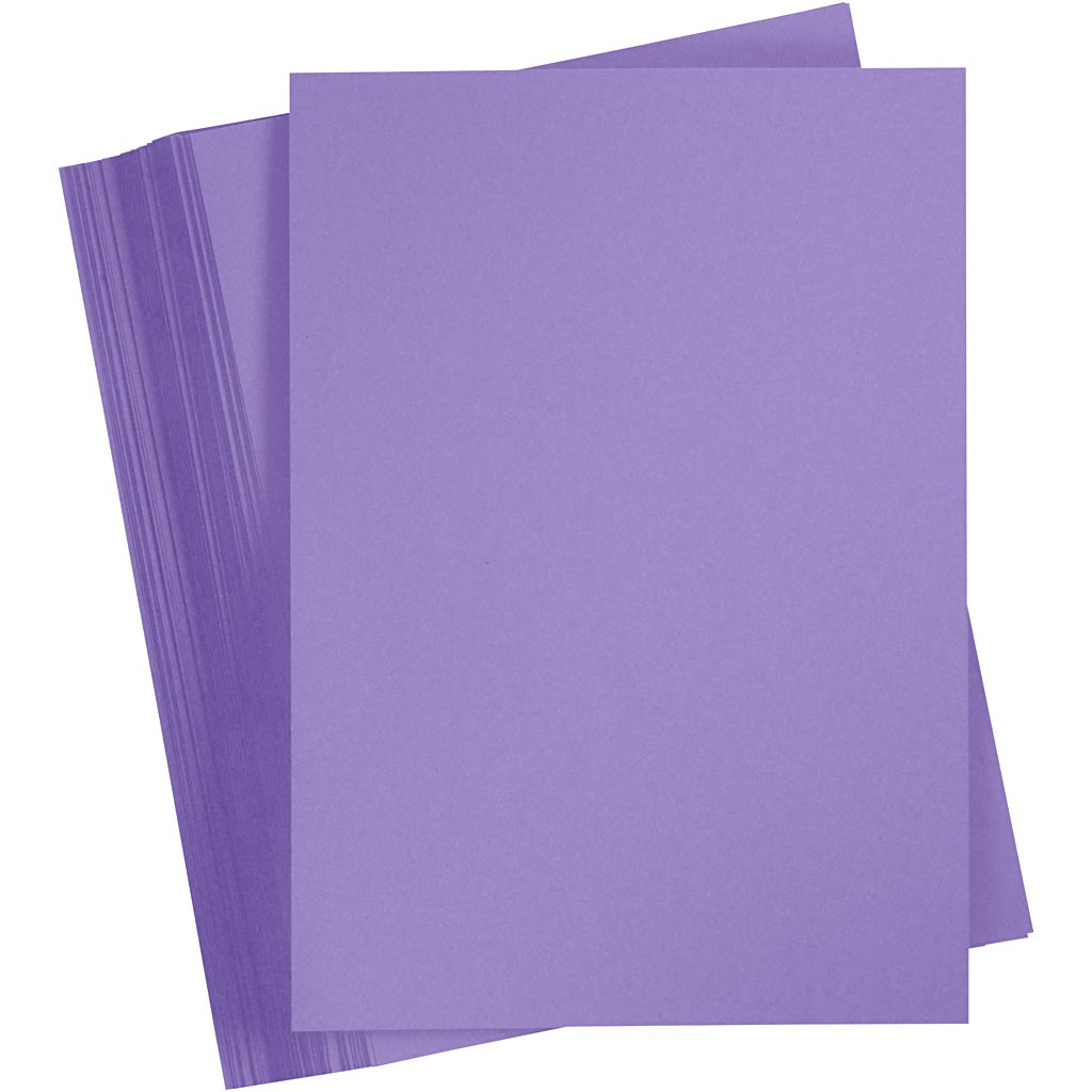 Cartoncino colorato Creativ company, a4, foglio 210x297 mm, 180 gr, viola, 100 fogli 1 scatola
