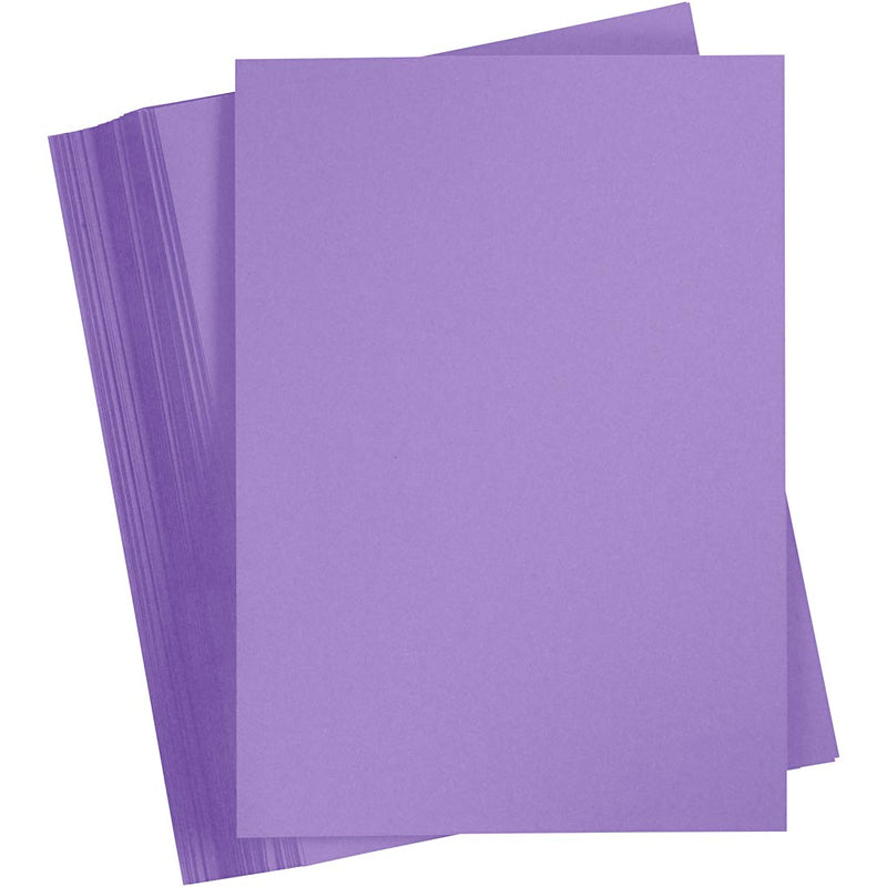 Cartoncino colorato Creativ company, a4, foglio 210x297 mm, 180 gr, viola, 100 fogli 1 scatola