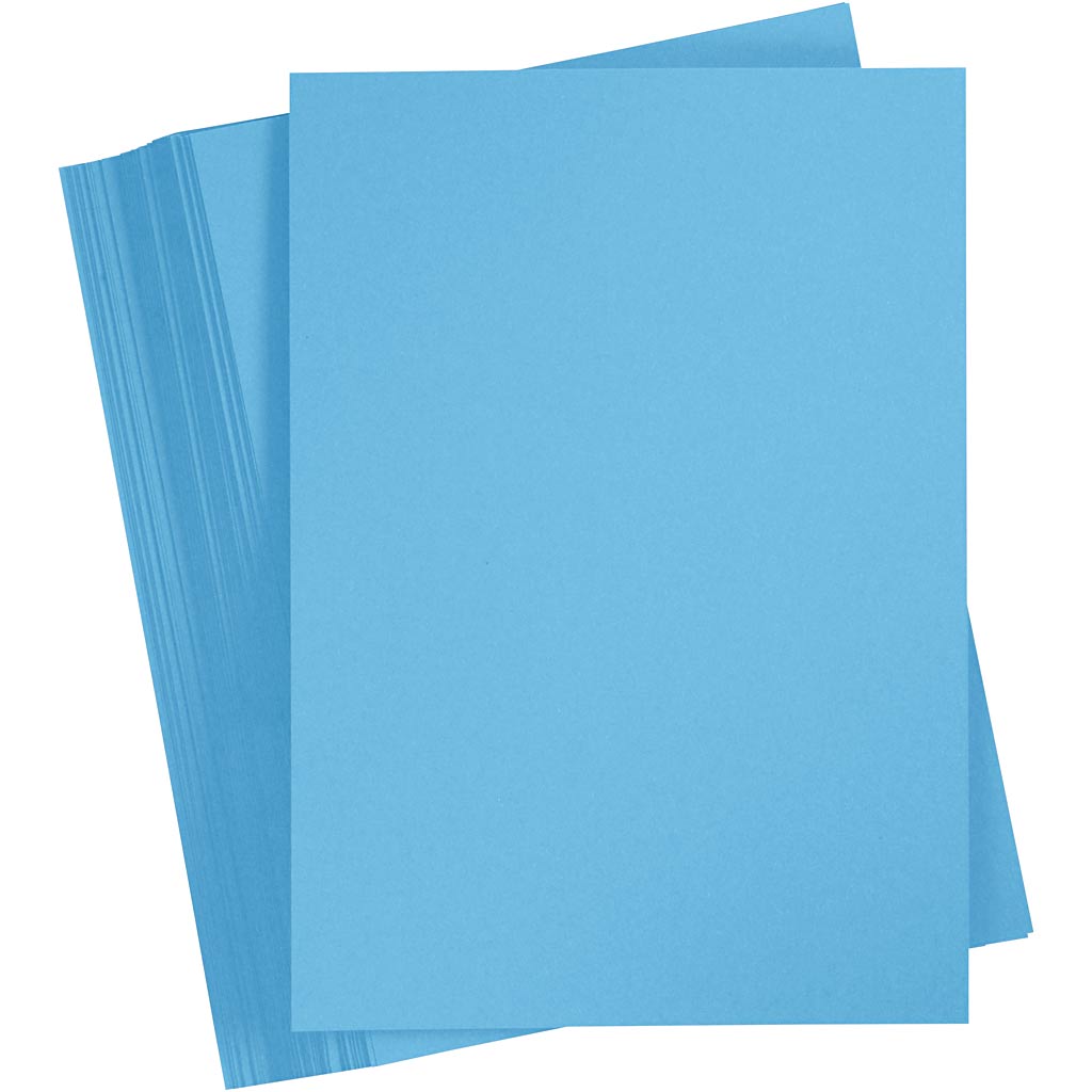 Creativ company cartoncino colorato, a4, foglio 210x297 mm, 180 gr, blu, 100 fogli 1 scatola