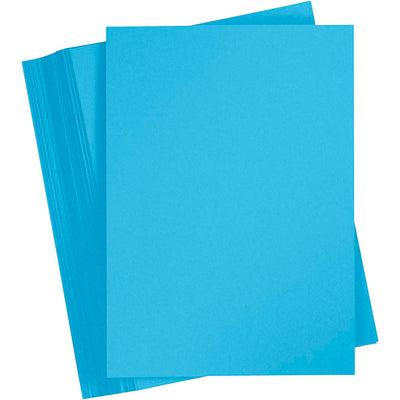 Creativ company cartulina de colores, a4, hoja 210x297 mm, 180 gr, azul, 100 hojas 1 caja
