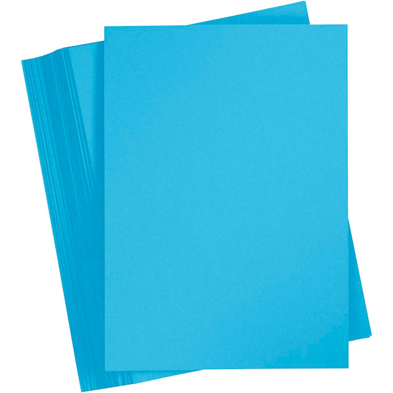 Creativ company cartoncino colorato, a4, foglio 210x297 mm, 180 gr, blu, 100 fogli 1 scatola