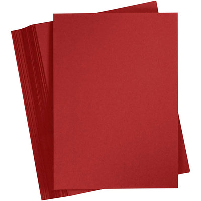 Creativ company cartulina de colores, a4, hoja 210x297 mm, 180 gr, rojo oscuro, 100 hojas 1 caja