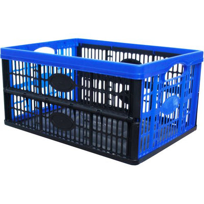 Contenitore da trasporto pieghevole viso 30 litri blu