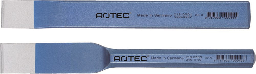 Rotec cincel ranurado plano 26x240mm