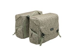 Mondi Joy Double fietstas - waterafstotend polyester - Racktime - Ivy Grey