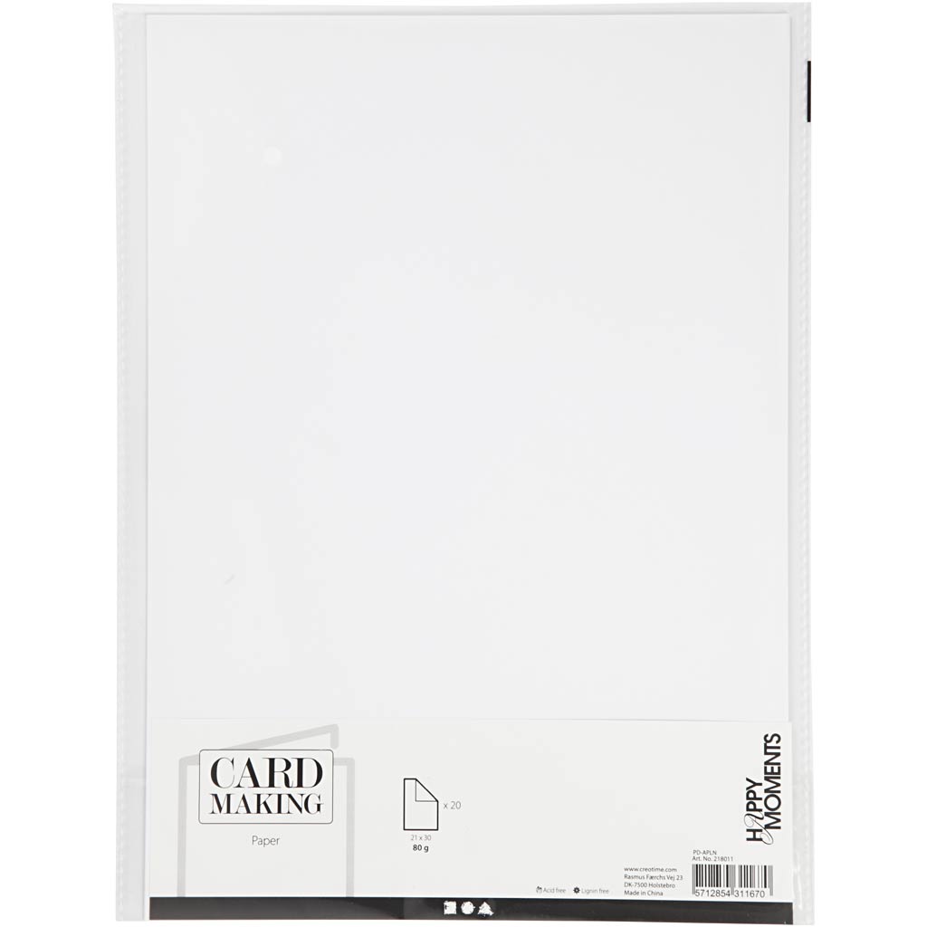 Paper White A4 80gr, 20st.