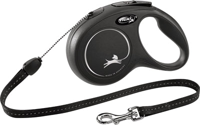 Flexi rollijn classic cord zwart