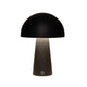 Anna's collection led tafellamp rond zwart 15x15x21cm draadloos inclusief usb kabel