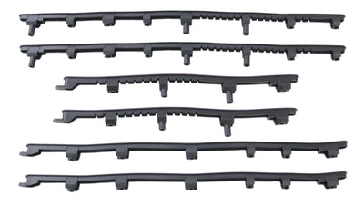 Edge treeplankrubberset 6 delig vespa s vespa lx zwart