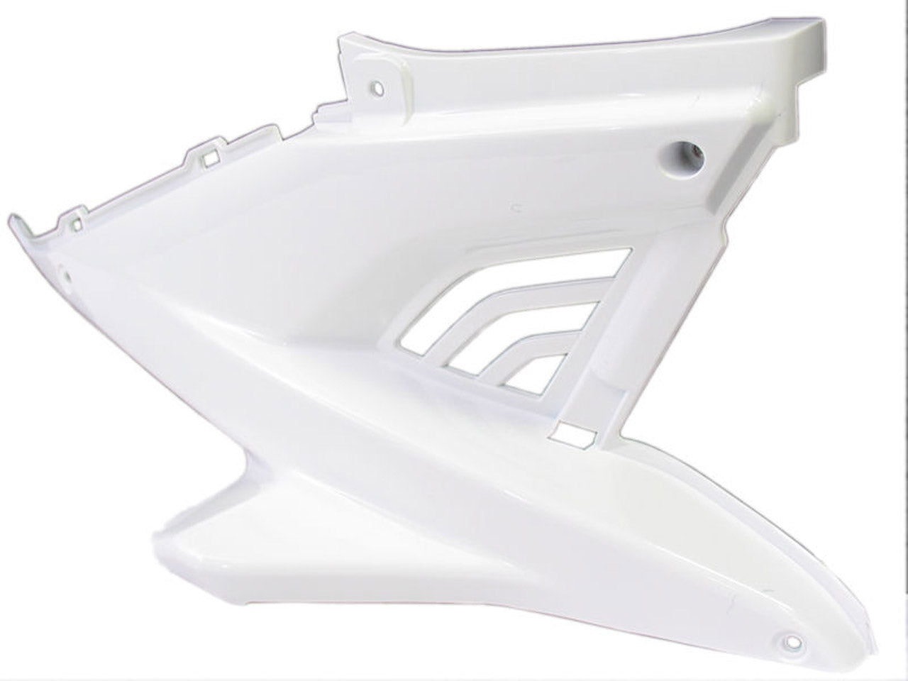 Pantalla del motor de borde Z Capucha en el Aerox derecho a BJ. 2014 White Gloss