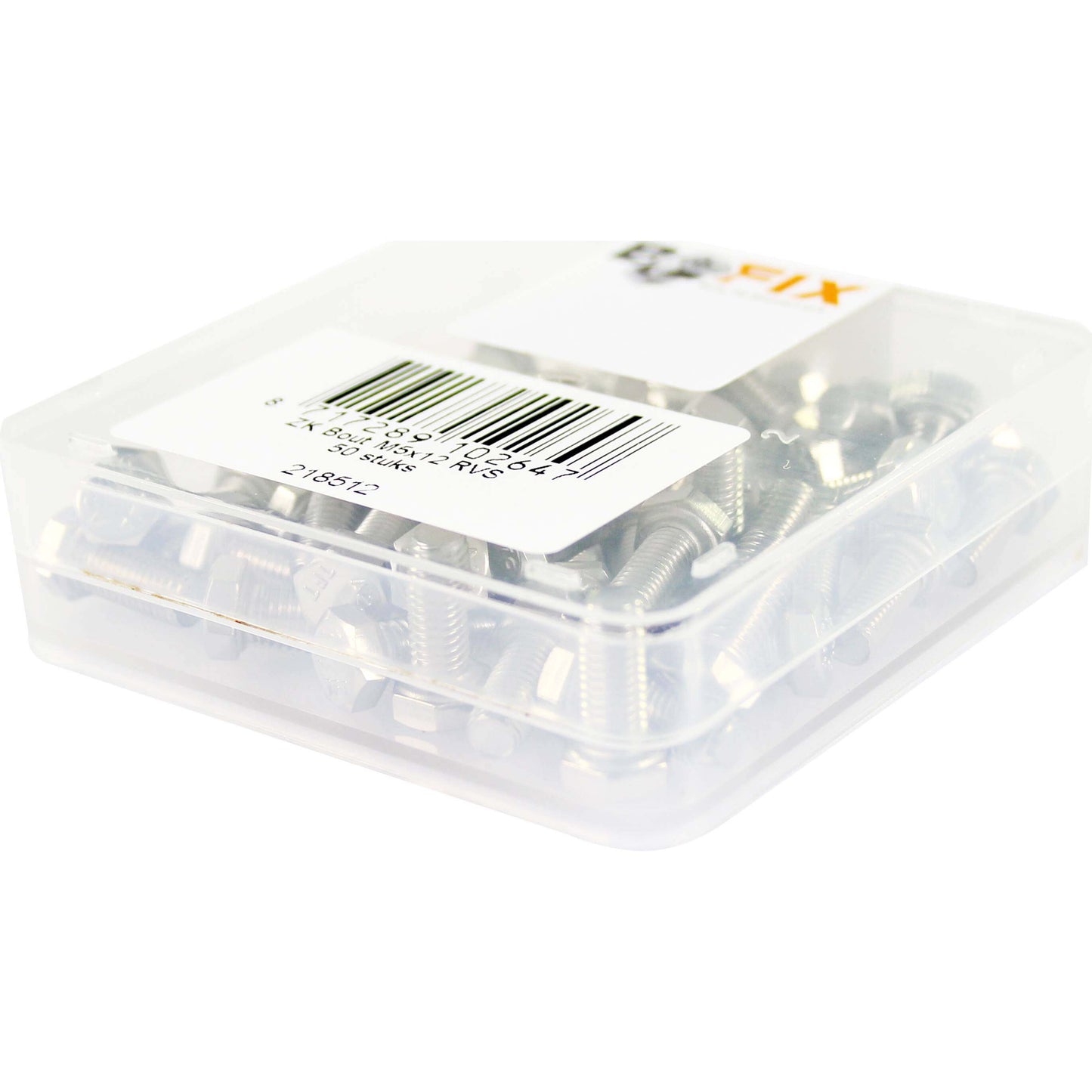 Bofix FIXX-MEER tornillos hexagonales M5x12 50 piezas, acero inoxidable