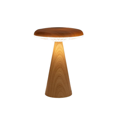 Lampada da tavolo collezione Anna bambù ricaricabile tramite USB 20x12cm