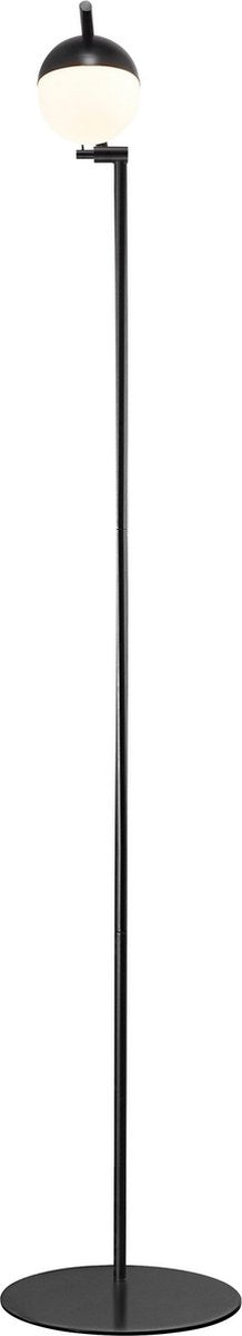 Nordlux contina lámpara de pie - g9 - cristal opal negro