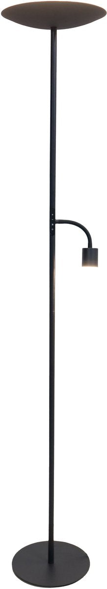 Lampada da terra Eglo conivarino - lampada da lettura - LED - 170 cm - nera - dimmerabile
