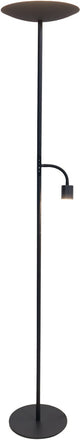 Lampada da terra Eglo conivarino - lampada da lettura - LED - 170 cm - nera - dimmerabile