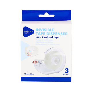 Cinta adhesiva con soporte invisible