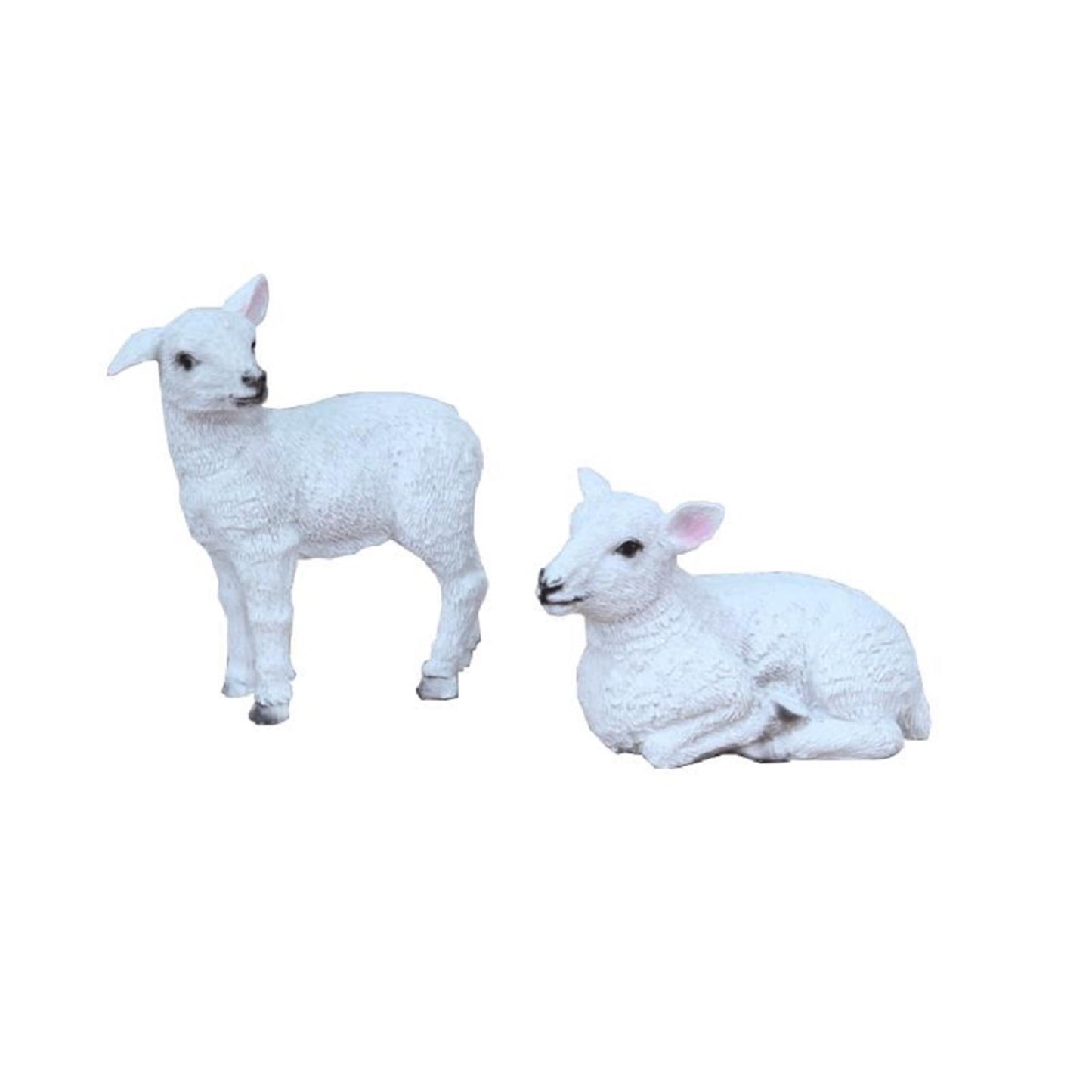 Gerkimex beeldje schaap polystone staand liggend