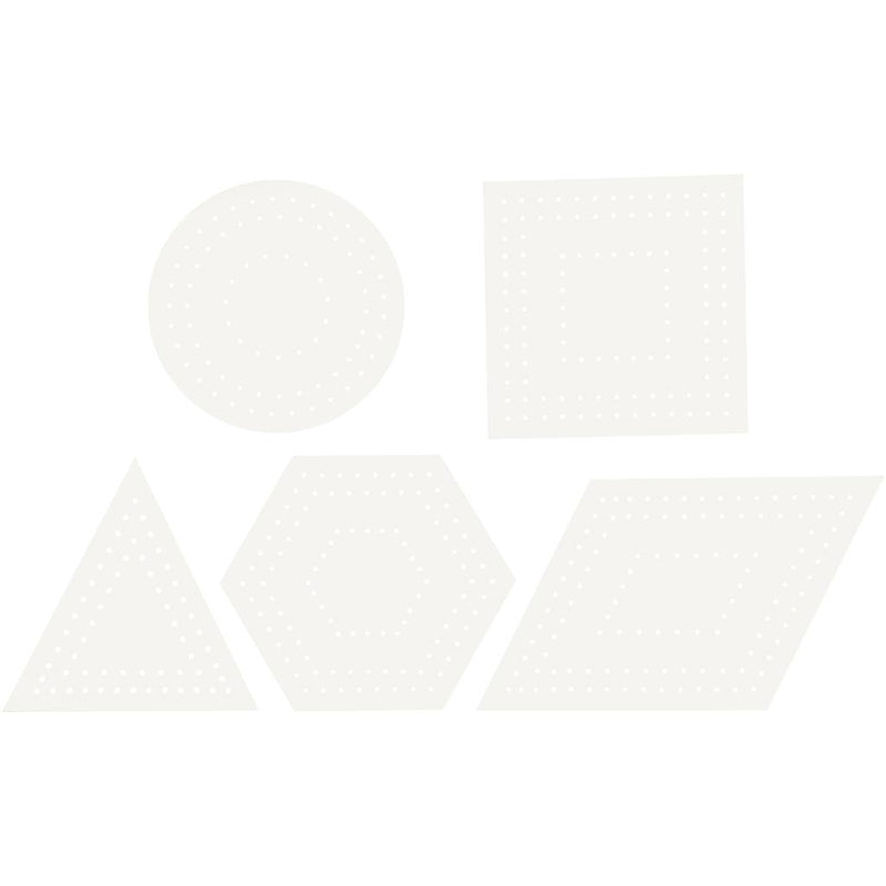 Creative Company Cross Stitches Cardboard White Geometric, 20st.