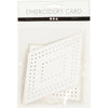 Creative Company Cross Stitches Cardboard White Geometric, 20st.