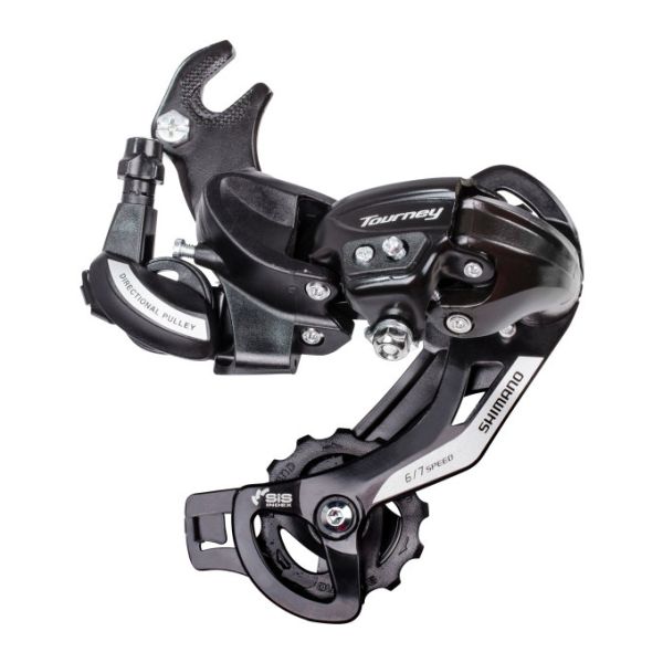 Shimano achterdailleur 6 torneo a 7 velocità TY500 con gancio (tipo B) nero