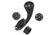 Trivio - soporte manillar garmin wahoo bryton ø31.8mm (+cuña ø25.4 22.2mm) aluminio negro
