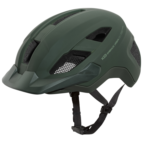 Casco da bicicletta Ked Abbraccio Urban - l (58-62 cm) - verde scuro
