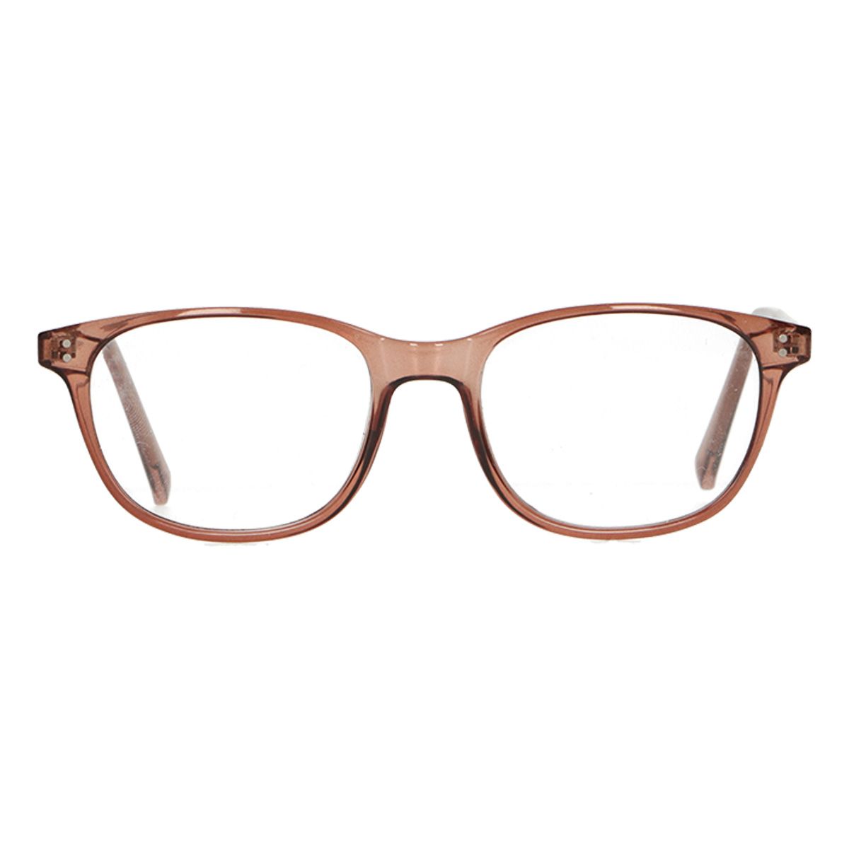 Spectrum leesbril transparant bruin 2.00