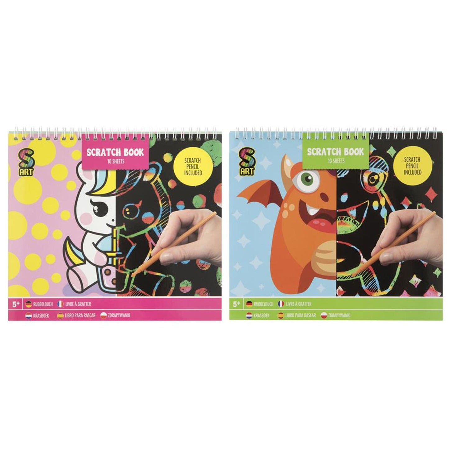 Krasboek monstertje, 10 vellen