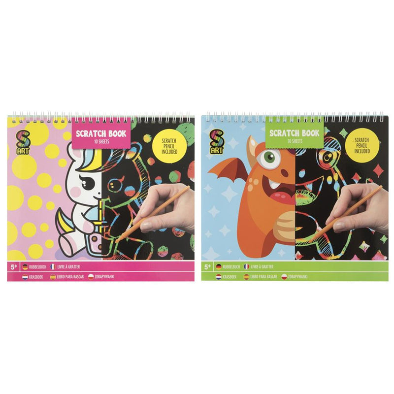 Grafix krasboek monstertje, 10 vellen