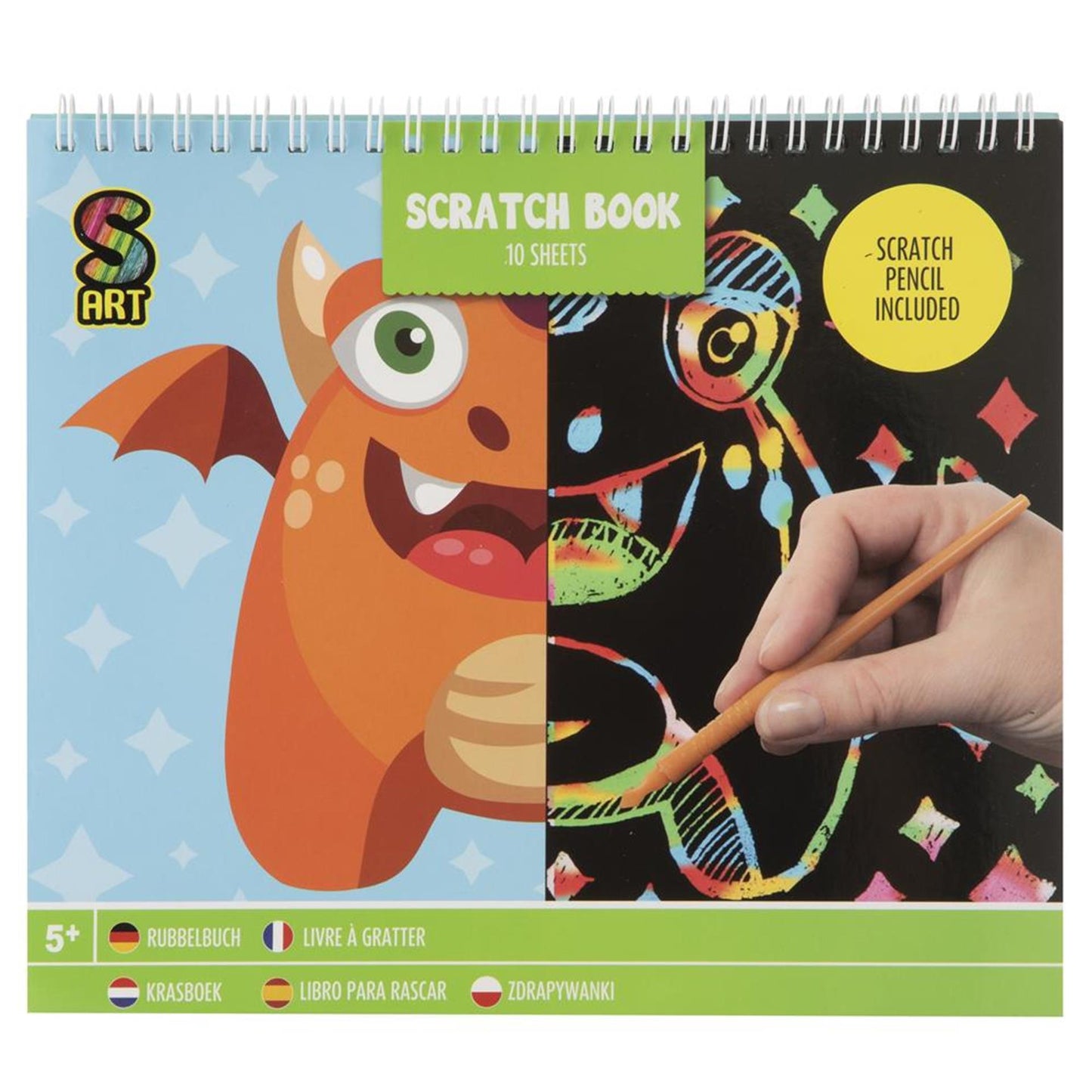 Krasboek monstertje, 10 vellen