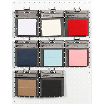Tarjetas de presentación de empresa Creativ, medidas 9x4 cm, 220 gr, varios colores, 8x10 caja 1 caja