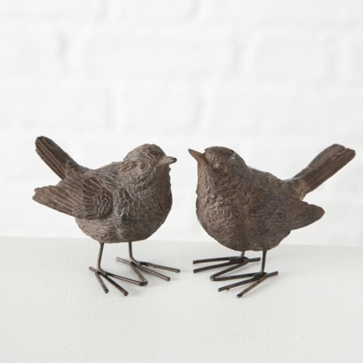 Figura Boltze home pájaro spatz h6cm poliresina