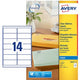 Etichette inkjet quickpeel avery j8563-25 99,1x38,1mm trasparente