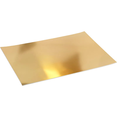 Creativ company cartoncino metallizzato, a2, foglio 420x594 mm, 280 gr, oro, 10 fogli 1 scatola