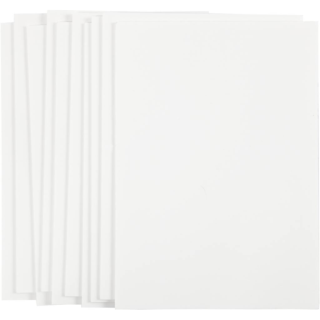 Tablero de espuma Creativ company, a4, hoja 210x297 mm, grosor 3 mm, blanco, 10 hojas 1 caja