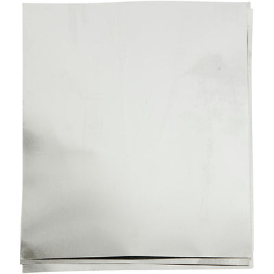 Lamina in rilievo Creativ company, a5, foglio 148x210 mm, spessore 0,9 mm, argento, 10 pezzi 1 scatola