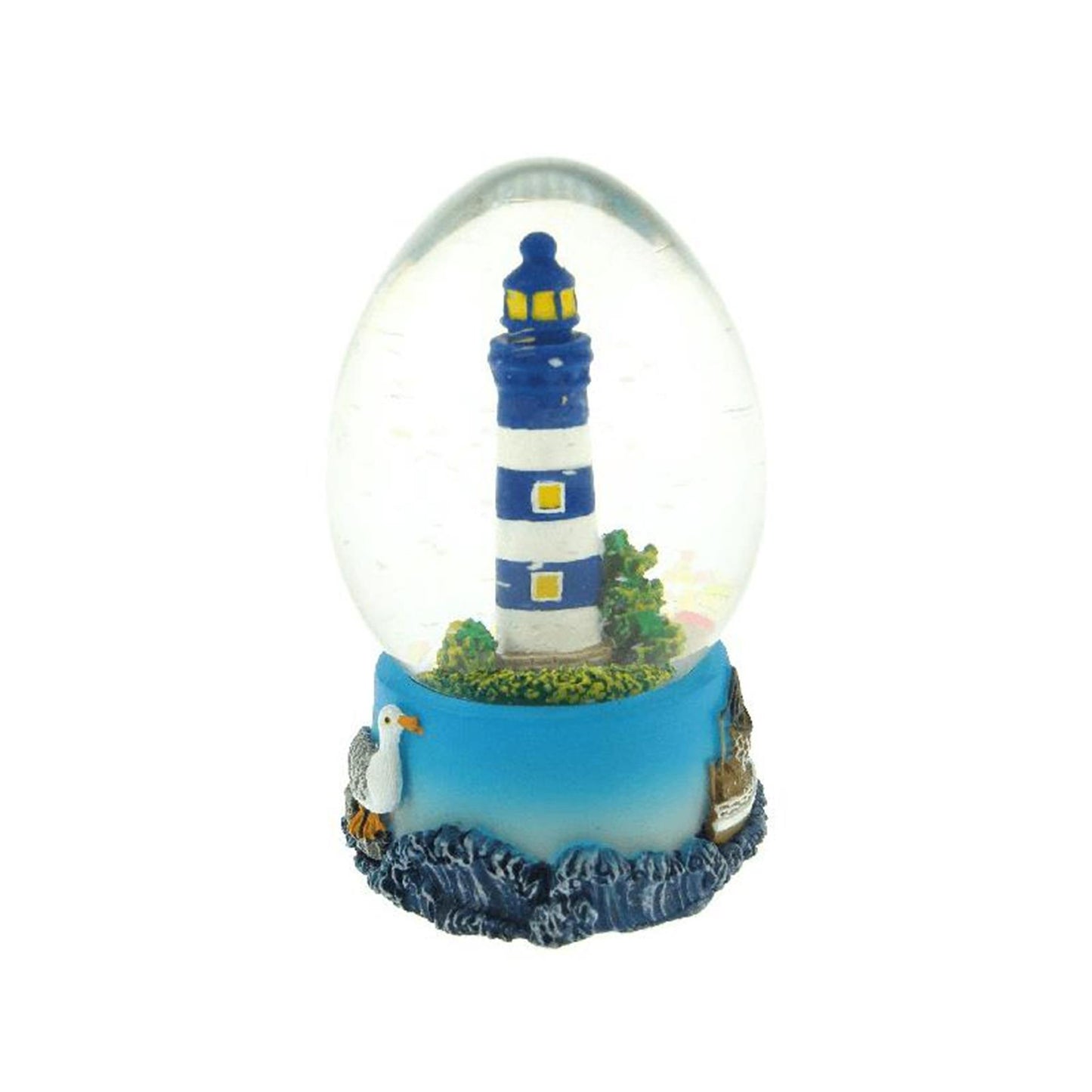 Gerkimex sfera tremante ovale faro blu 7 cm
